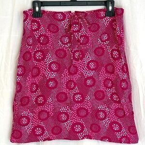 Vintage Esprit Women's Skirt Sz‎ 9/10 Pink & White Bubble Pattern Zip Closure